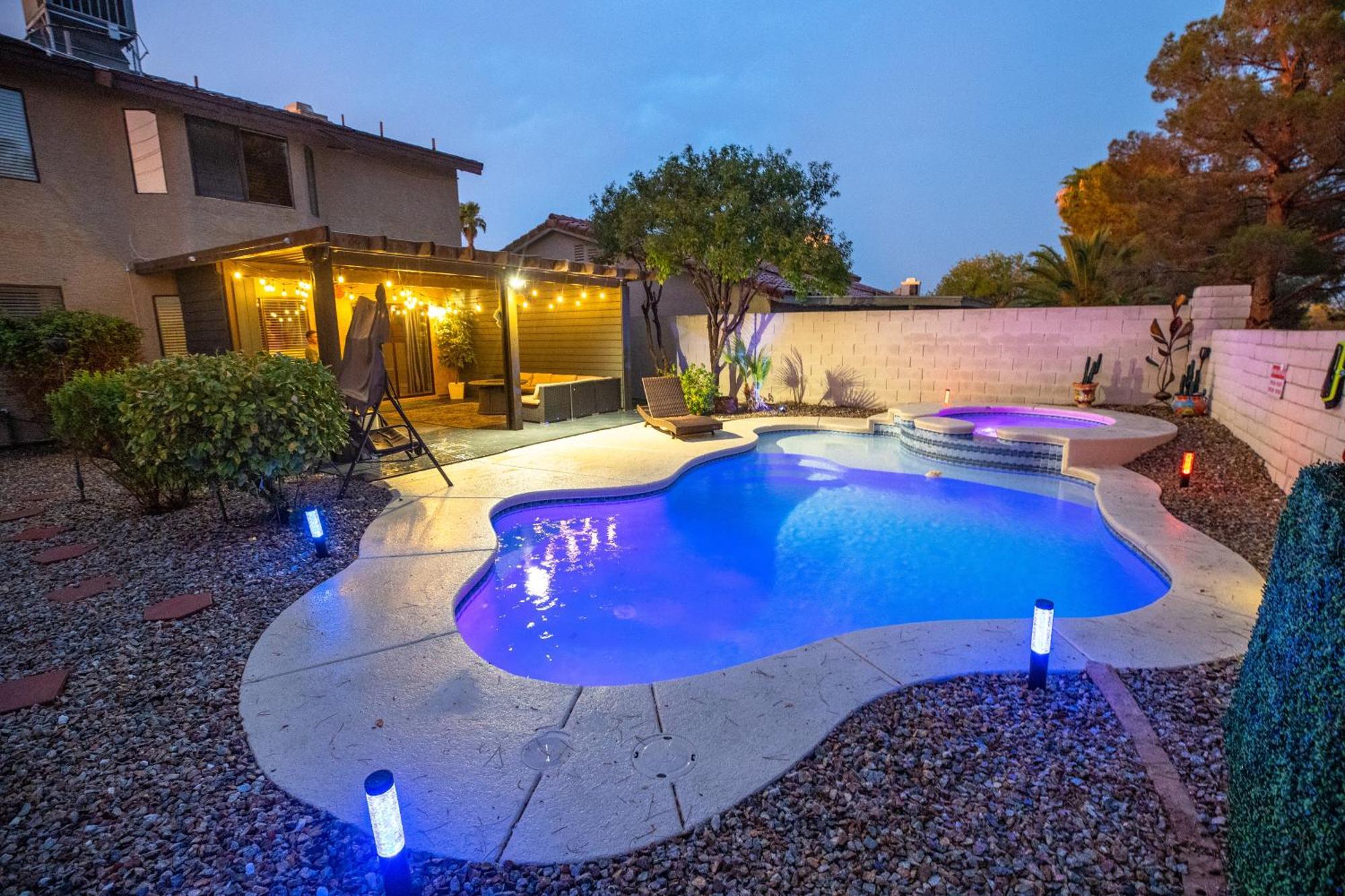 1800 Sqft House W/Heated Pool Spa 13Min From Strip Villa Las Vegas Esterno foto